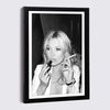 Elegant Wooden Picture Frame with Artistic Canvas Print