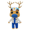 A plush toy set featuring an animal doctor character with antlers and a blue mask.