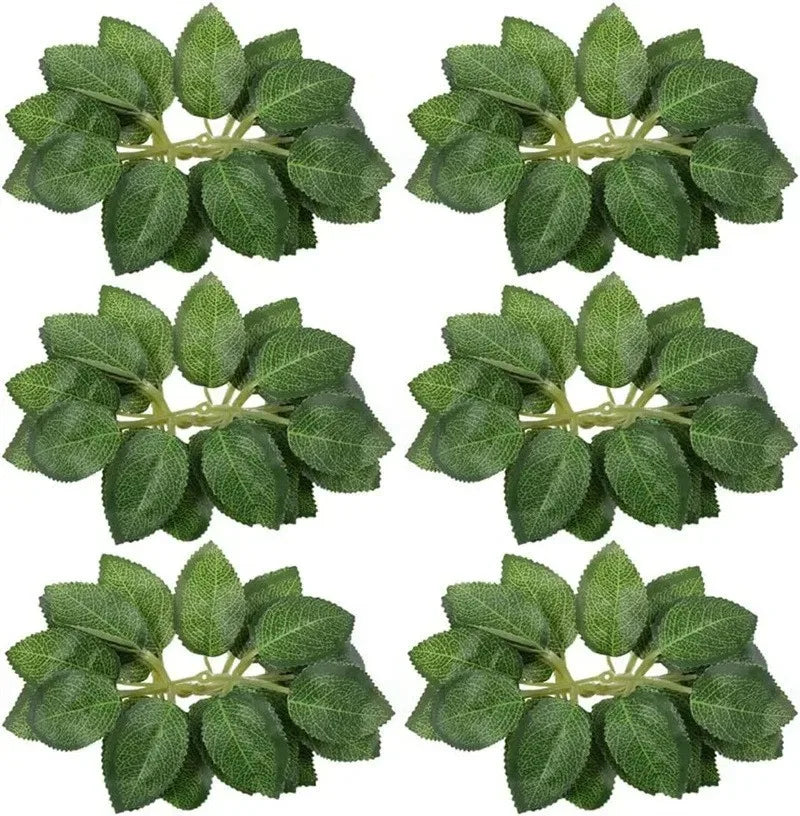 A set of green foam roses used for wedding and home décor