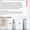 Rainbow birthday candles packaged in protective clear plastic bags