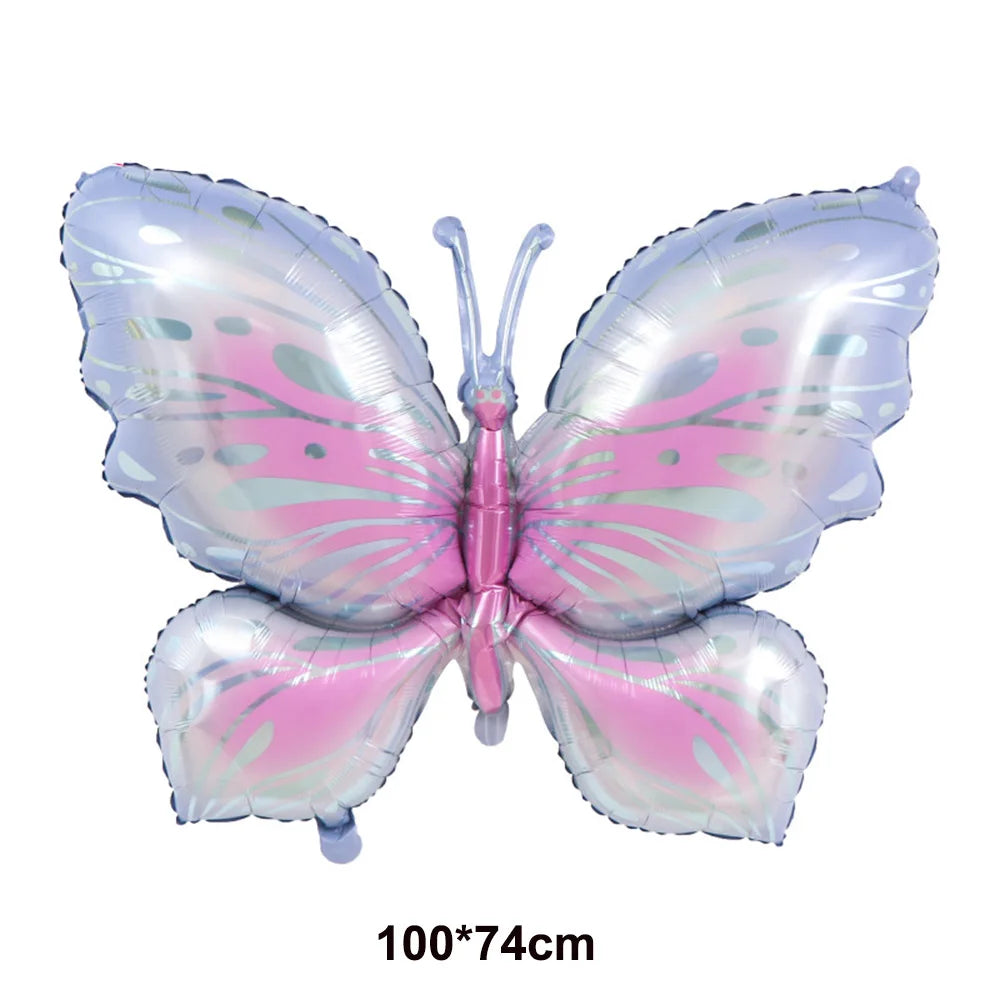 Butterfly Party Supplies Disposable Tableware Set for Birthday & Baby Shower