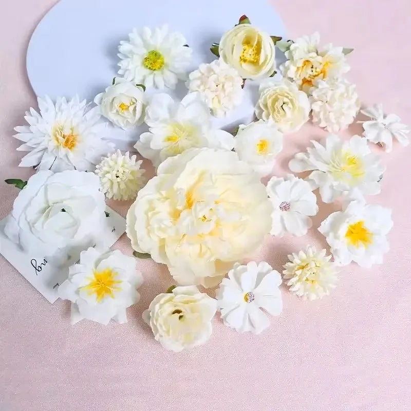 Mixed Silk Rose Artificial Flowers for Home & Wedding Decor