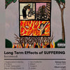 Album cover art depicting a scene with figures and flames, titled Long Term Effects of SUFFERING.