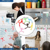 Colorful flexible mini figure refrigerator magnets displayed on a shelf.