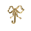 Elegant brass bowknot wall hook used for home organization