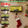 Wall mount luminous garage key organizer featuring a 3D printed plastic tunnel effect design