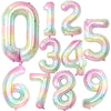 Pastel Rainbow Number Foil Balloon (40 inch)