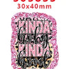 Pink glitter acrylic charms for DIY hairbows and crafts