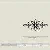 Elegant metal prayer cross wall art featuring a floral design, sized 12 inches by 30 cm.