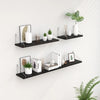 No-Drill Floating Wall Shelves for Living Room, Bedroom, and Entryway