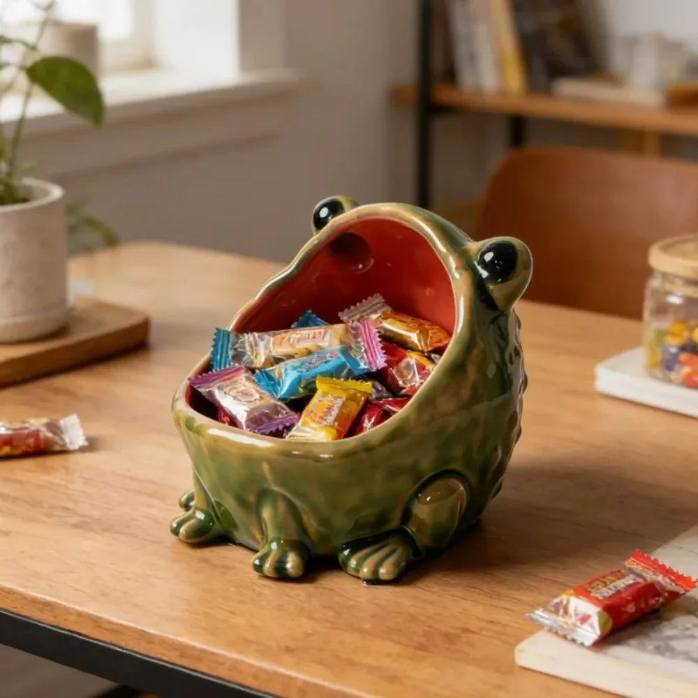 Ceramic Frog Storage Bowl