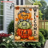 Double-Sided Fall Pumpkins Garden Flag