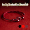 Handmade Red Rope Amulet Bracelet with Cinnabar Clasp