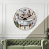 Modern Wooden Bathtub Wall Clock for Home Decor