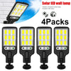 Solar Powered Motion Sensor Wall Light with Remote Control