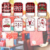 A collection of Christmas themed stickers and cards featuring holiday greetings like Merry Christmas and Joy
