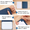 Step-by-step guide showing how to insert a diploma or certificate into a blue holder with a gold frame.