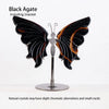 Hand-Carved Natural Amethyst Crystal Butterfly Desk Ornament