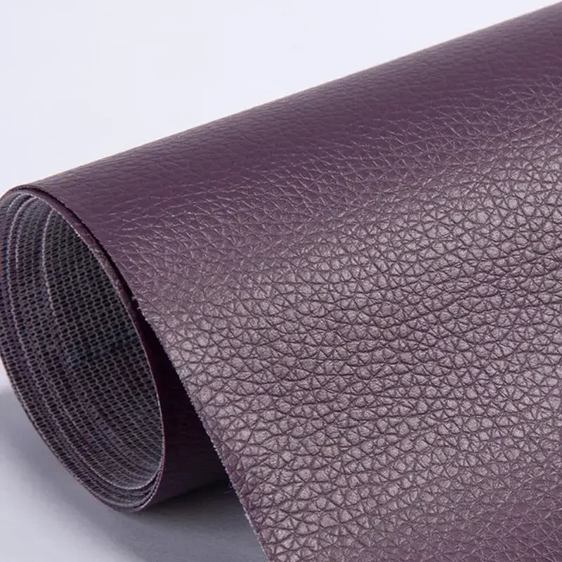 Roll of dark purple self-adhesive PU leather repair patches