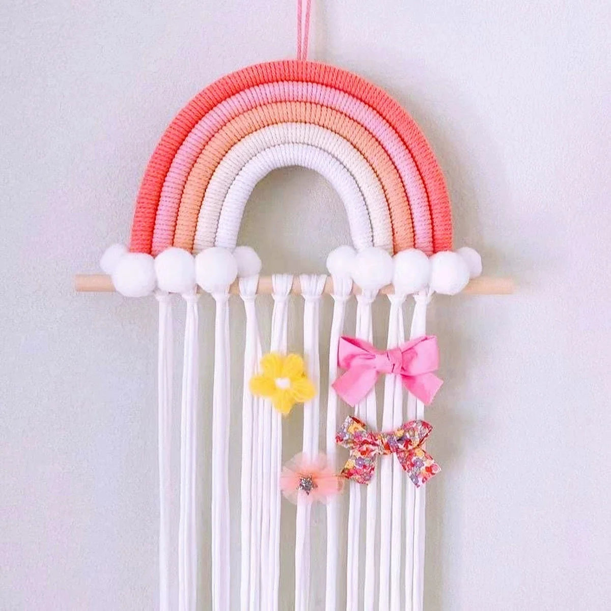 Rainbow Hair Clip Organizer Headband