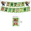 A banner featuring pixel art characters and letters spelling out BIRTHDAY