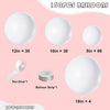 Matte White Balloon Variety Pack for Parties and Events