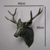 Rustic Faux Deer Head Wall Décor with Antlers