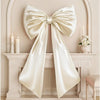 Giant Pink Satin Ribbon Bow Wall Decor for Birthday & Coquette Room