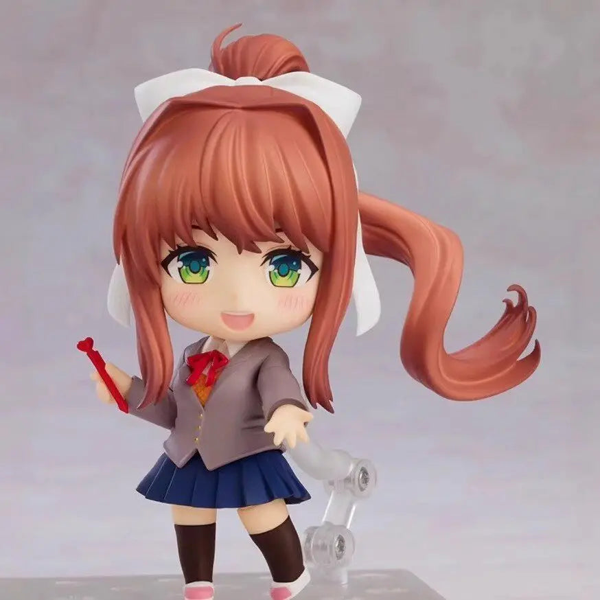 Chibi-Style Posable Character Figurine for Desk Display