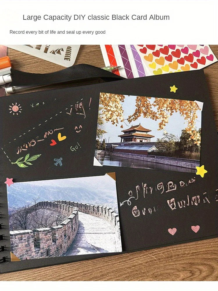 Large 40-Page Scrapbook Album for Photos and DIY Crafting
