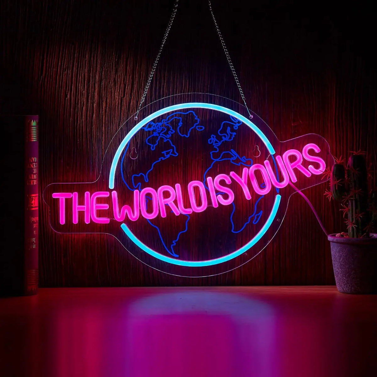The World Is Yours LED Neon Sign for Wall Decor