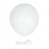 A single white latex balloon is shown against a white background.