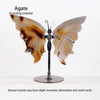 Hand-Carved Natural Amethyst Crystal Butterfly Desk Ornament