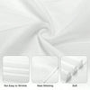 White fabric showing wrinkle resistance, neat stitching, and soft texture.