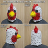 Realistic Latex Rooster Head Mask for Halloween & Cosplay