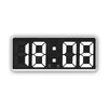 A black digital alarm clock displaying the time 18:08 with a PM indicator.