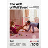 Movie poster art for The Wolf of Wall Street featuring a man and woman in a pink room.