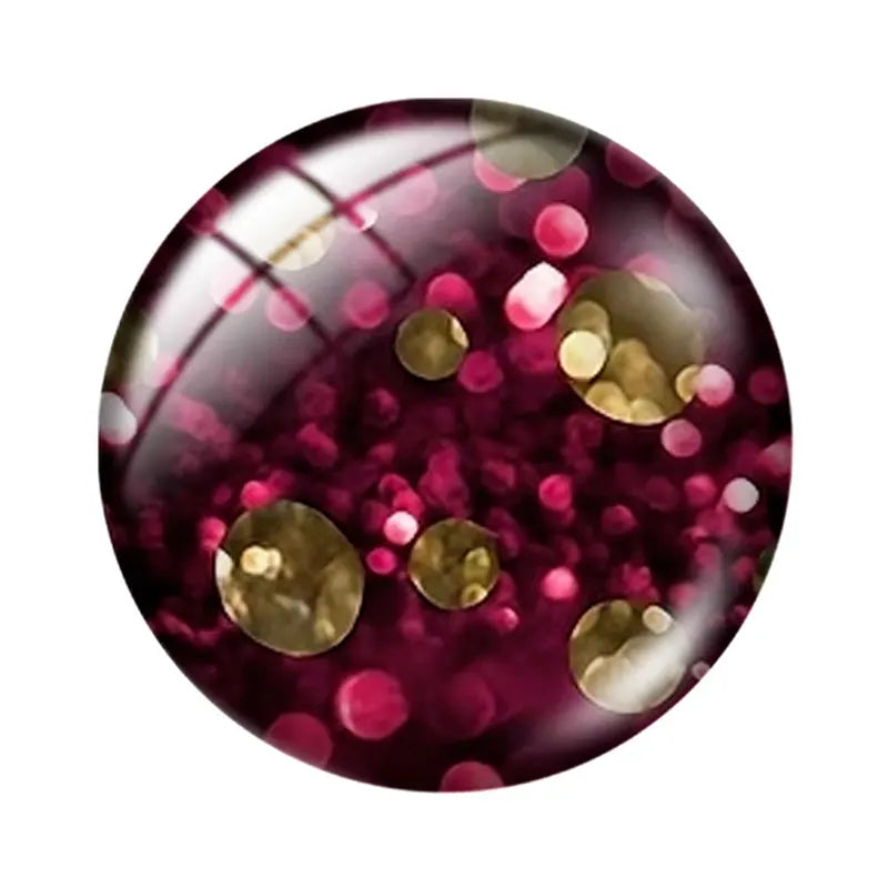 Glitter Glass Cabochons for Jewelry Making