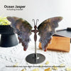 Hand-Carved Natural Amethyst Crystal Butterfly Desk Ornament