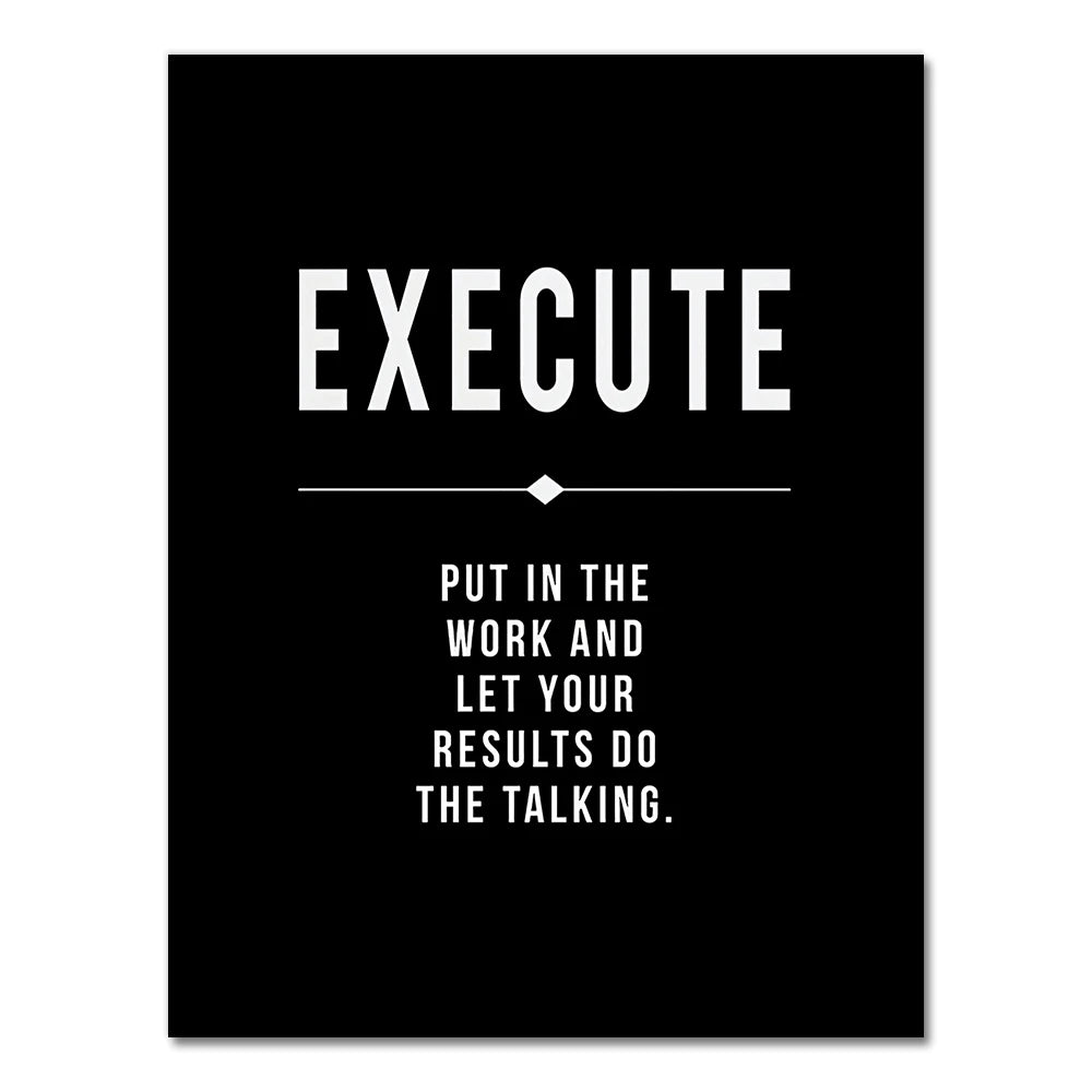 Motivational Canvas Wall Art – Grind Hustle Success
