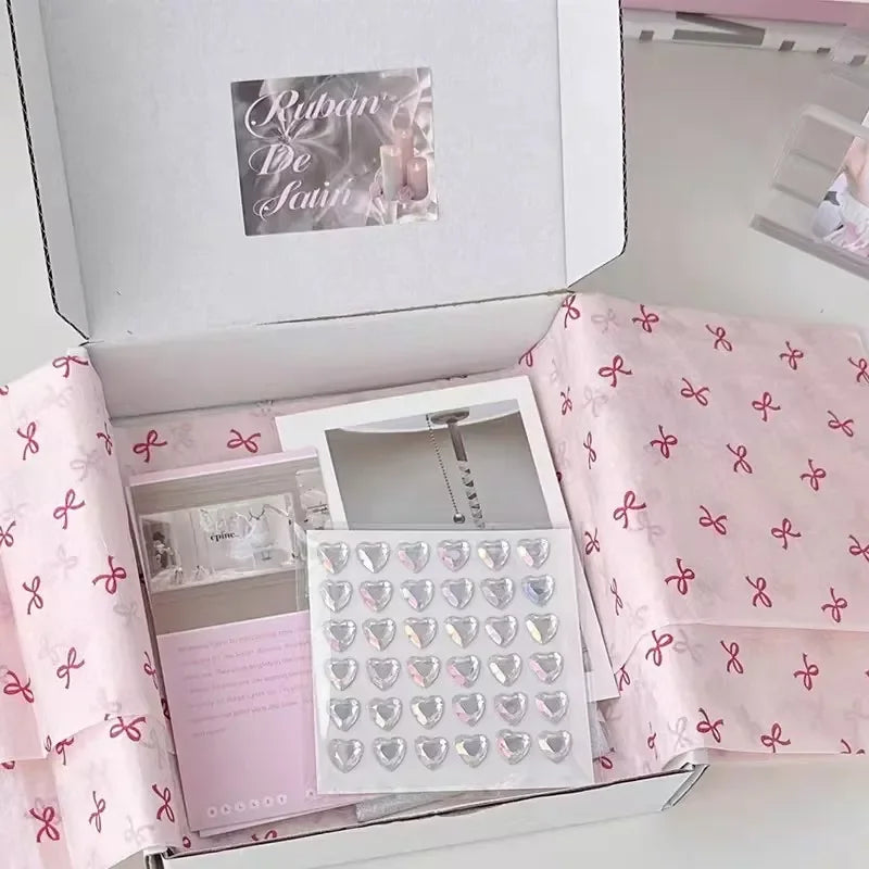 Pink Bowknot Wrapping Paper for Bouquets and Gifts