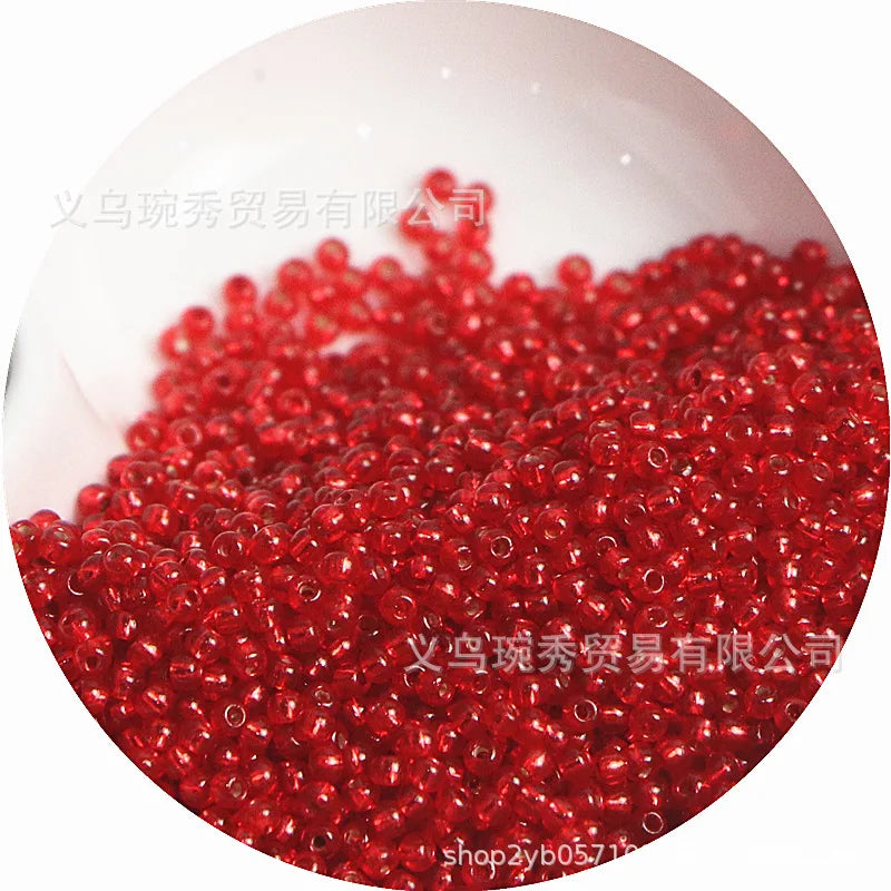 Silver Rice Glass Beads for Jewelry Making