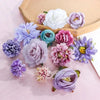 Mixed Silk Rose Artificial Flowers for Home & Wedding Decor