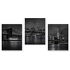 New York City Nightscape Canvas Art – Brooklyn Bridge and Manhattan Skyline
