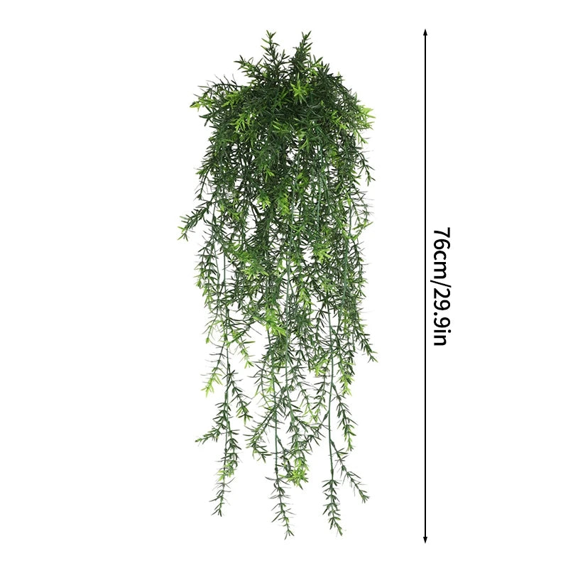 Artificial hanging morning glory silk vines used for indoor and outdoor decor