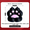 Black cat paw silicone phone case compatible accessory with pink accents