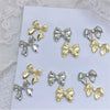Gold Bowknot Nail Art Charms (50-Pack)