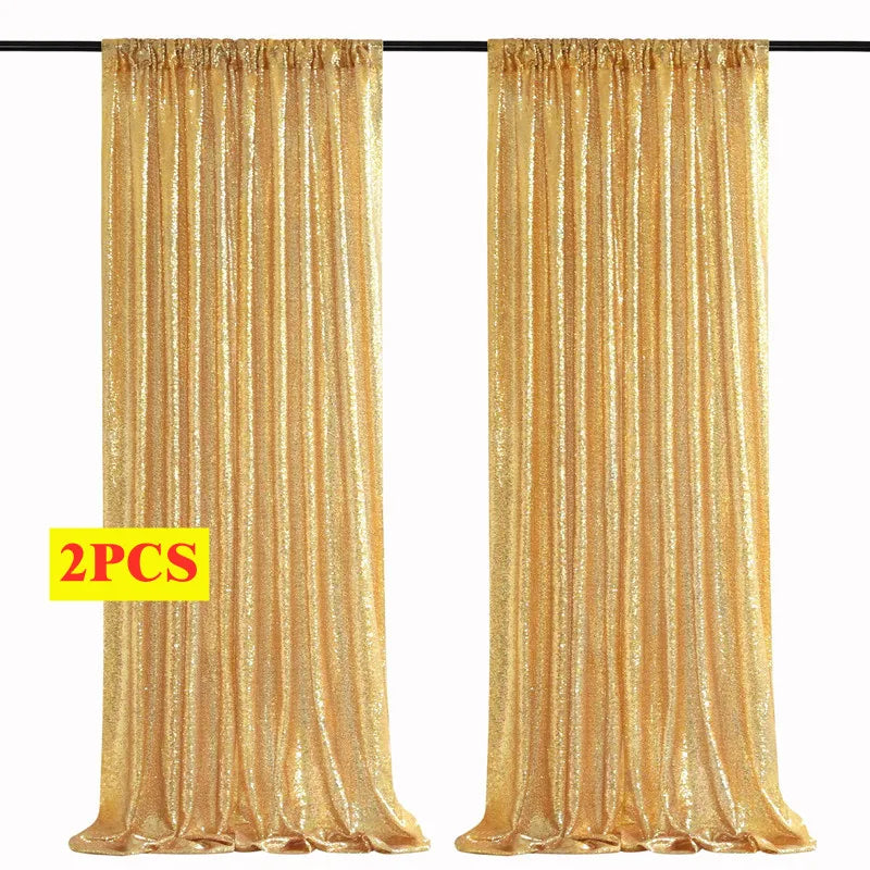 Sequin Backdrop Curtains – 2 Panels, 2ft x 8ft