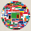 World Flags Decorative Sticker Pack – 4 Sets of 200