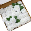 Artificial Foam Roses with Stems for Wedding & Home Décor